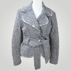 Tres Jolie Italian Wool Blend Pea Coat